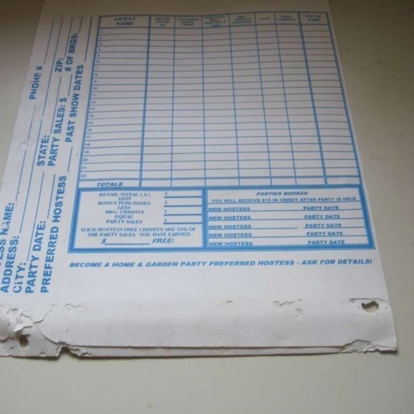 Home & Garden Party A Unique Work Opportunity Mini Catalog Sell Nostalgia Sample - Picture 6 of 7